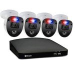1080p Full HD Security Camera System with Spotlight