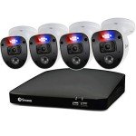 1080p Full HD Security Camera System with Spotlight