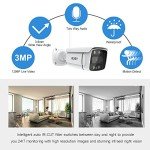 REIGY 4-Camera Outdoor Security System with Floodlight