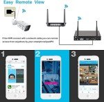 REIGY 4-Camera Outdoor Security System with Floodlight