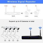 REIGY 4-Camera Outdoor Security System with Floodlight