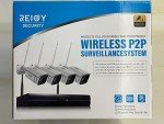REIGY 4-Camera Outdoor Security System with Floodlight