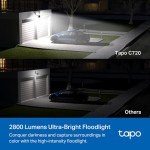 TP-Link Tapo Smart Outdoor Floodlight Camera 2K