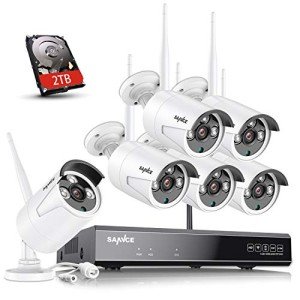 SANNCE 4CH Wireless Home Security Camera System