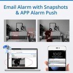 SANNCE 4CH Wireless Home Security Camera System