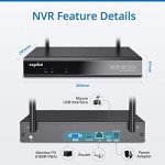 SANNCE 4CH Wireless Home Security Camera System