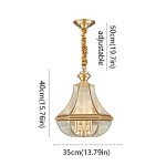Copper Lantern Chandelier - Waterproof Outdoor Pendant Lamp