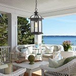 Large Black Outdoor Pendant Lantern Light Fixture