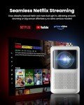 1080P Smart Projector for Bedroom & Gaming