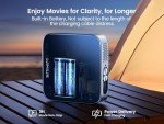 Portable Mini Projector with Bluetooth and WiFi