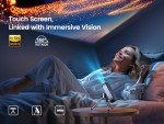 Portable Mini Projector with Bluetooth and WiFi