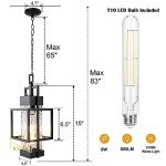 15" Dusk to Dawn Black Outdoor Pendant Light