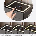Smart Nightstand with Wireless Charging and LED Lights