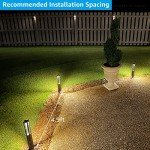 LEONLITE LED Outdoor Pathway Lights, Pack of 10