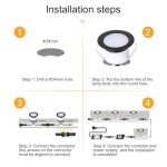 INDARUN RGBW WiFi LED Deck Lights - 30 Pack