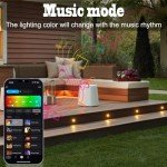 INDARUN RGBW WiFi LED Deck Lights - 30 Pack