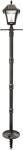 Baytown II Solar Outdoor Lamp Post - Black