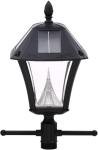 Baytown II Solar Outdoor Lamp Post - Black