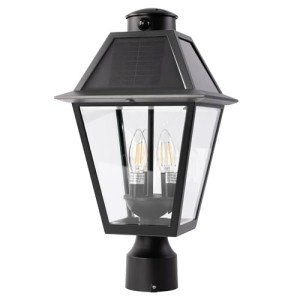 Solar Outdoor Lamp Post Light with Motion Sensor