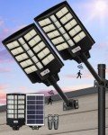Taoesy 2 Pack Solar Street Lights with Motion Sensor