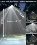 3600W Solar Street Lights - 300000LM, Waterproof