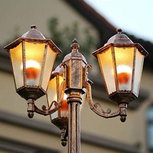 Victorian Outdoor 3-Light Lamp Post Lantern