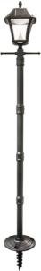 Baytown II Solar Outdoor Lamp Post - Black