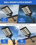 Taoesy 2 Pack Solar Street Lights with Motion Sensor