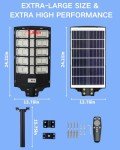 Taoesy 2 Pack Solar Street Lights with Motion Sensor
