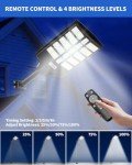 Taoesy 2 Pack Solar Street Lights with Motion Sensor