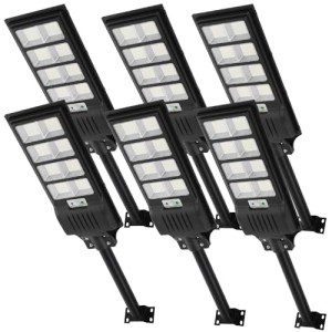 6-Pack Solar LED Outdoor Street Lights with Sensor