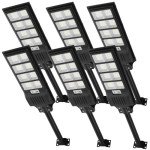 6-Pack Solar LED Outdoor Street Lights with Sensor