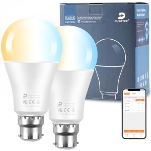 DUSKTEC Smart Bluetooth LED Light Bulbs - 2 Pack