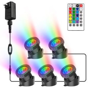 RGB Submersible Pond Lights with Remote Control