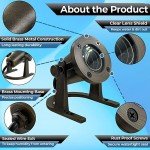MIK Waterproof Brass Underwater Lights - 2 Pack