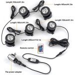 RGB Submersible Pond Lights with Remote Control