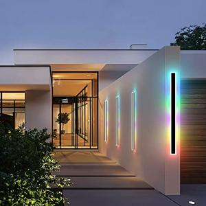 Modern Waterproof LED Outdoor Wall Lights (2-Pack)
