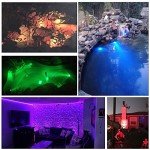 RGB LED Underwater Pond Lights with Spiked Stand