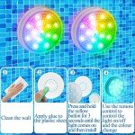 Rechargeable RGB Pool Lights with Remote – 2 Pack