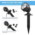RGB LED Underwater Pond Lights with Spiked Stand