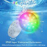 Rechargeable RGB Pool Lights with Remote – 2 Pack
