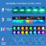Rechargeable RGB Pool Lights with Remote – 2 Pack