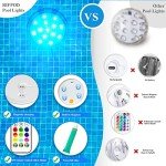 Rechargeable RGB Pool Lights with Remote – 2 Pack