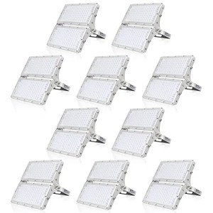 10 Pack 200W Outdoor LED Floodlights - Super Bright
