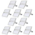 10 Pack 200W Outdoor LED Floodlights - Super Bright