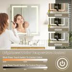 LED Bathroom Mirror Cabinet with Lights, 24x28 Inch