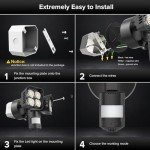 SANSI 54W LED Motion Sensor Outdoor Floodlight