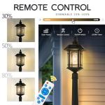 Emliviar 82" Solar LED Street Lamp with Remote