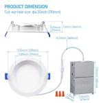 Ultra-Thin 10W Dimmable Recessed Ceiling Lights