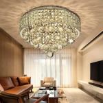 Elegant 6-Light Round Crystal Ceiling Chandelier